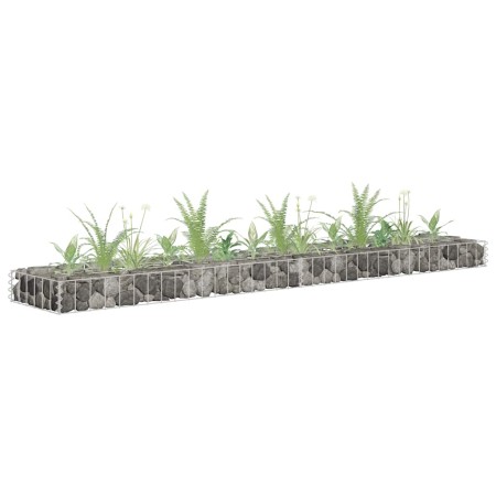 Arriate de gaviones de acero galvanizado 180x30x10 cm en Macetas y jardineras | Comprar online en Foru.es