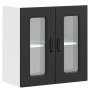 Armario pared cocina puerta de cristal Kalmar negra en Armarios de cocina | Comprar online en Foru.es
