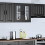 Armario pared cocina puerta de cristal Kalmar negra en Armarios de cocina | Comprar online en Foru.es