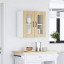 Armario de cocina de pared con puerta de cristal "Kalmar" de, roble Sonoma, madera de ingeniería en Armarios de cocina | Comprar