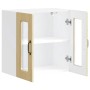 Armario de cocina de pared con puerta de cristal "Kalmar" de, roble Sonoma, madera de ingeniería en Armarios de cocina | Comprar