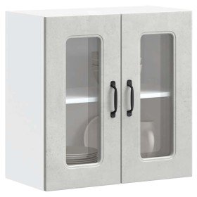 Armario pared cocina puerta de cristal Kalmar gris hormigón en Armarios de cocina | Comprar online en Foru.es