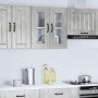 Armario pared cocina puerta de cristal Kalmar gris hormigón en Armarios de cocina | Comprar online en Foru.es