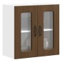 Armario pared cocina puerta de cristal Kalmar roble marrón en Armarios de cocina | Comprar online en Foru.es