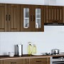Armario pared cocina puerta de cristal Kalmar roble marrón en Armarios de cocina | Comprar online en Foru.es