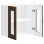 Armario pared cocina puerta de cristal Kalmar roble marrón en Armarios de cocina | Comprar online en Foru.es