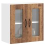 Armario de cocina de pared con puerta de cristal "Kalmar" de, madera de ingeniería envejecida en Armarios de cocina | Comprar on