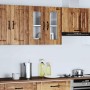 Armario de cocina de pared con puerta de cristal "Kalmar" de, madera de ingeniería envejecida en Armarios de cocina | Comprar on
