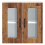 Armario de cocina de pared con puerta de cristal "Kalmar" de, madera de ingeniería envejecida en Armarios de cocina | Comprar on