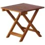 Garden lounger with table and cushion made of solid acacia wood. by vidaXL, Loungers - Ref: Foro24-3061591, Price: 187,56 €, ...
