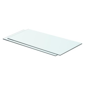 Estantes 2 unidades panel de vidrio transparente 60x25 cm de vidaXL, Estantes y estanterías - Ref: Foro24-3051565, Precio: 33...