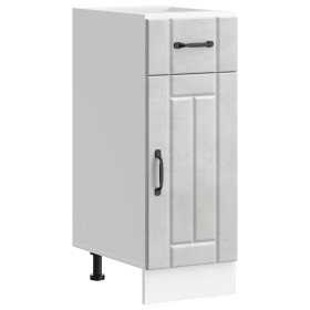 Mueble bajo de cocina Lucca madera contrachapada gris cemento en Armarios de cocina | Comprar online en Foru.es