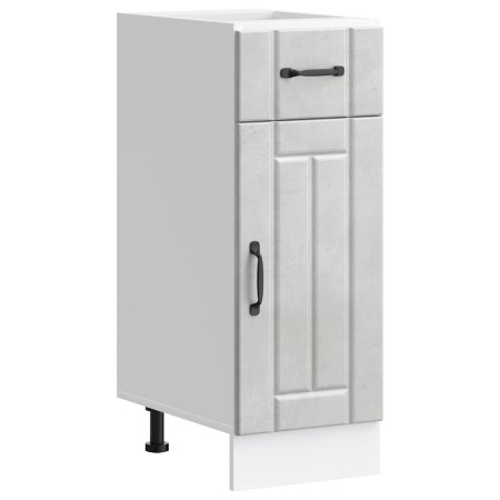 Mueble bajo de cocina Lucca madera contrachapada gris cemento en Armarios de cocina | Comprar online en Foru.es