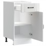 Mueble bajo de cocina Lucca blanca de alto brillo en Armarios de cocina | Comprar online en Foru.es