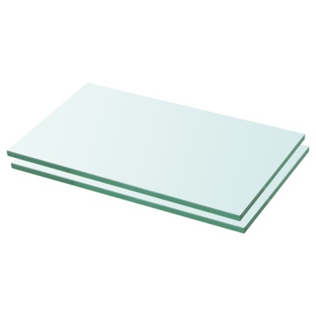 Estantes 2 unidades panel de vidrio transparente 30x12 cm de vidaXL, Estantes y estanterías - Ref: Foro24-3051547, Precio: 20...