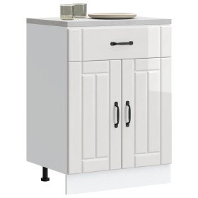 Mueble bajo de cocina Lucca blanca de alto brillo en Armarios de cocina | Comprar online en Foru.es