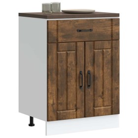 Mueble bajo de cocina Lucca roble ahumado en Armarios de cocina | Comprar online en Foru.es