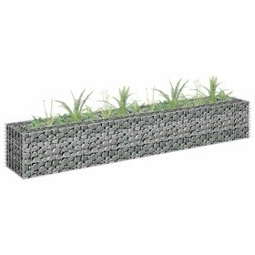 Arriate de gaviones de acero 180x30x30 cm en Macetas y jardineras | Comprar online en Foru.es