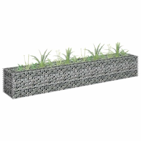 Arriate de gaviones de acero 180x30x30 cm en Macetas y jardineras | Comprar online en Foru.es