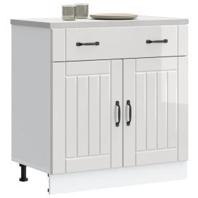 Mueble bajo de cocina Lucca blanca de alto brillo en Armarios de cocina | Comprar online en Foru.es