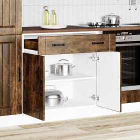 Mueble bajo de cocina Lucca roble ahumado en Armarios de cocina | Comprar online en Foru.es