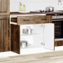 Mueble bajo de cocina Lucca roble ahumado en Armarios de cocina | Comprar online en Foru.es