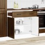 Mueble bajo de cocina Lucca roble marrón en Armarios de cocina | Comprar online en Foru.es