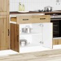 Mueble bajo de cocina Lucca roble artesanal en Armarios de cocina | Comprar online en Foru.es
