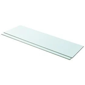 Shelves 2 units transparent glass panel 100x30 cm by vidaXL, Shelves and shelves - Ref: Foro24-3051586, Price: 43,21 €, Disco...