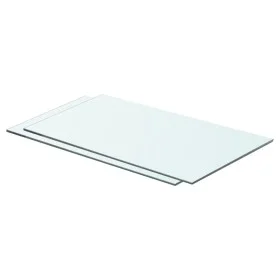 Estantes 2 unidades panel de vidrio transparente 60x30 cm de vidaXL, Estantes y estanterías - Ref: Foro24-3051566, Precio: 43...