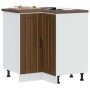 Mueble bajo esquinero de cocina Lucca marrón roble en Armarios de cocina | Comprar online en Foru.es