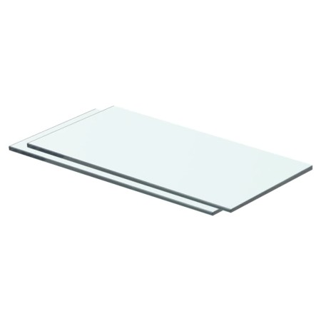 Estantes 2 unidades panel de vidrio transparente 40x15 cm de vidaXL, Estantes y estanterías - Ref: Foro24-3051553, Precio: 23...