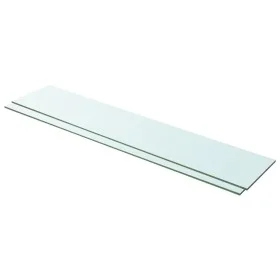Shelves 2 units transparent glass panel 100x20 cm by vidaXL, Shelves and shelves - Ref: Foro24-3051584, Price: 35,92 €, Disco...