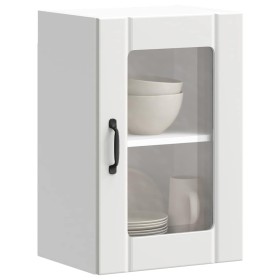 Armario pared cocina puerta de cristal Lucca blanca en Armarios de cocina | Comprar online en Foru.es