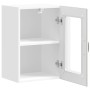 Armario pared cocina puerta de cristal Lucca blanca en Armarios de cocina | Comprar online en Foru.es