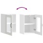 Armario pared cocina puerta de cristal Lucca blanca en Armarios de cocina | Comprar online en Foru.es