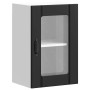 Armario pared cocina puerta de cristal Lucca negro en Armarios de cocina | Comprar online en Foru.es