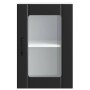 Armario pared cocina puerta de cristal Lucca negro en Armarios de cocina | Comprar online en Foru.es