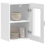 Armario pared para cocina puerta cristal Lucca blanco brillante en Armarios de cocina | Comprar online en Foru.es