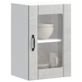 Armario de pared para cocina puerta cristal Lucca gris hormigón en Armarios de cocina | Comprar online en Foru.es
