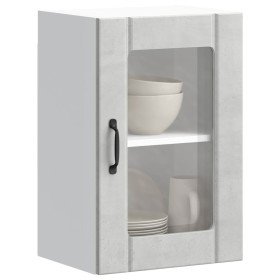 Armario de pared para cocina puerta cristal Lucca gris hormigón en Armarios de cocina | Comprar online en Foru.es