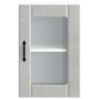 Armario de pared para cocina puerta cristal Lucca gris hormigón en Armarios de cocina | Comprar online en Foru.es