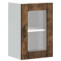Armario de pared para cocina puerta cristal Lucca roble ahumado en Armarios de cocina | Comprar online en Foru.es