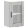 Armario de pared para cocina puerta cristal Lucca gris sonoma en Armarios de cocina | Comprar online en Foru.es