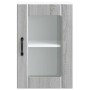 Armario de pared para cocina puerta cristal Lucca gris sonoma en Armarios de cocina | Comprar online en Foru.es