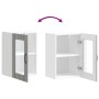 Armario de pared para cocina puerta cristal Lucca gris sonoma en Armarios de cocina | Comprar online en Foru.es