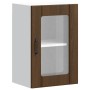 Armario de pared para cocina puerta cristal Lucca roble marrón en Armarios de cocina | Comprar online en Foru.es