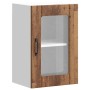 Armario pared cocina puerta de cristal Lucca madera vieja en Armarios de cocina | Comprar online en Foru.es