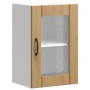 Armario pared para cocina puerta cristal Lucca roble artesanal en Armarios de cocina | Comprar online en Foru.es