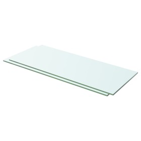 Estantes 2 unidades panel de vidrio transparente 60x20 cm de vidaXL, Estantes y estanterías - Ref: Foro24-3051564, Precio: 33...